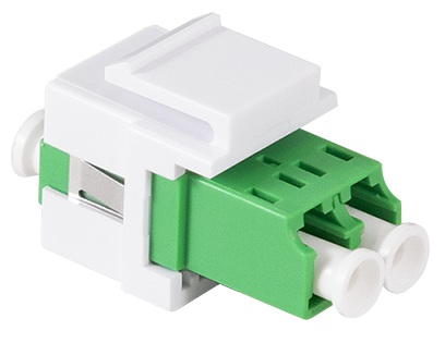 Produktbild MVT 204 005  -  Glasfaser Kupplung LC Duplex, set à 12 Stück, ohne Flansch, grün
